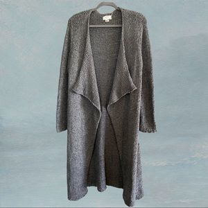 LOFT Lounge Gray Knit Duster